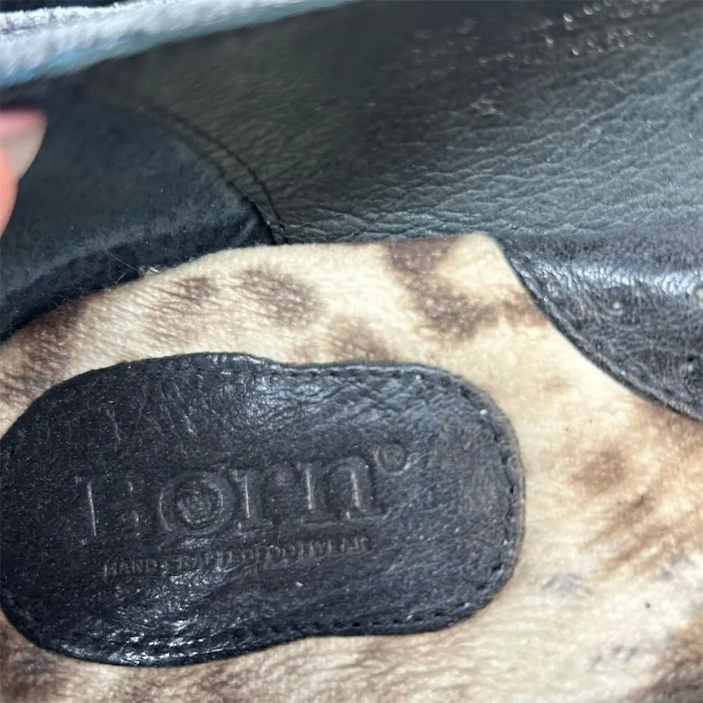 Born Women's Molly Ballet Flats Gray Plaid Black Bold Bow Size 9 Casual Fall